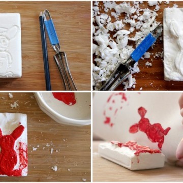 Soap block printing